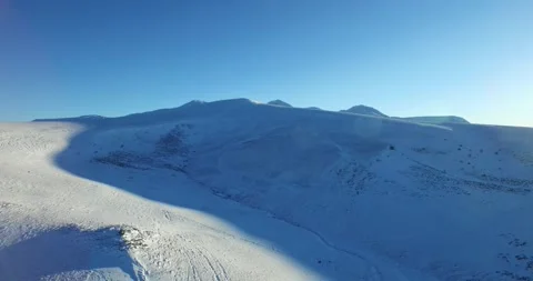 Drone view of Puy de Sancy, France Video stock 131814488