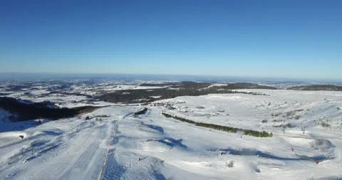 Drone view of Puy de Sancy, France Stock Footage 131815403