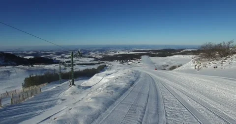 Drone view of Puy de Sancy, France Stock Footage 131815480
