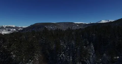 Drone view of Puy de Sancy, France Stock Footage 131816359