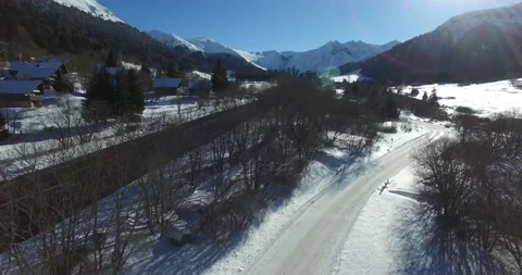 Drone view of Puy de Sancy, France Stock Footage 131816792