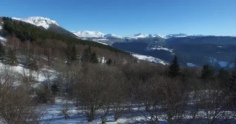 Drone view of Puy de Sancy, France Stock Footage 131817439