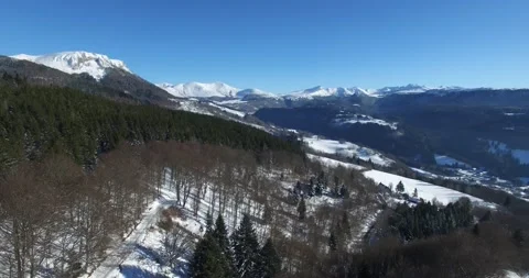 Drone view of Puy de Sancy, France Stock Footage 131817461