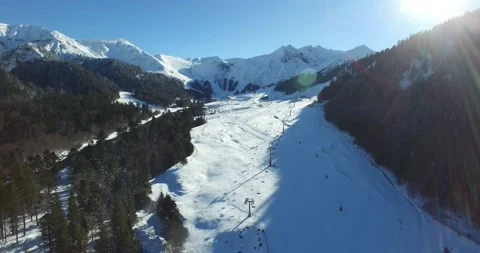 Drone view of Puy de Sancy, France Stock Footage 131817547