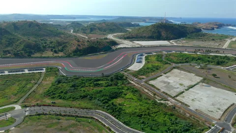 Drone View of the Race Track Stock Footage 285067799