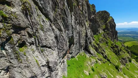 Drone view  of Raysko Praskalo, "Heavenly Spray" - the highest waterfal Stock-Footage 282822111
