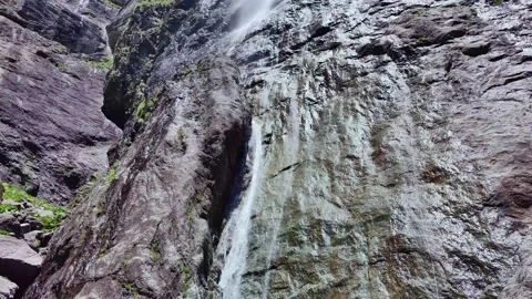 Drone view  of Raysko Praskalo, "Heavenly Spray" - the highest waterfal Stock-Footage 282822211