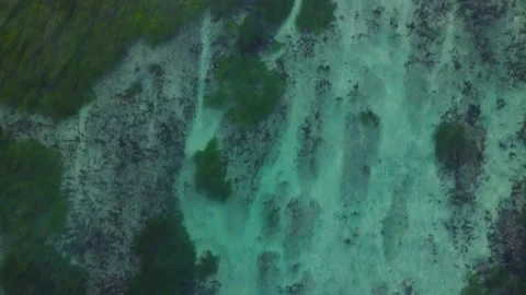 Drone view of reef, carlsbad, oceanside, delmar, la jolla, terramar Stock Footage 221532788