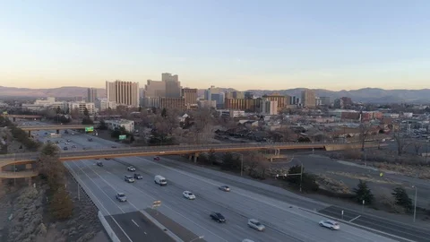 Drone view of Reno Nevada Stock Footage 104045541