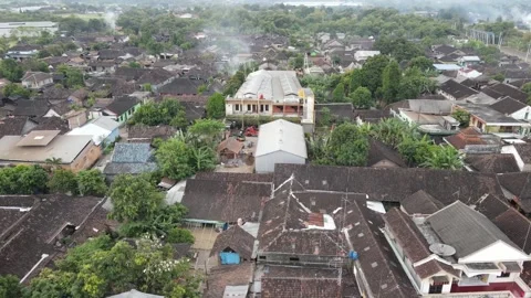 Drone view of residents settlements Stock Footage 259932524