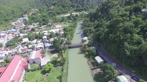 Drone view of river Stock Footage 66336578