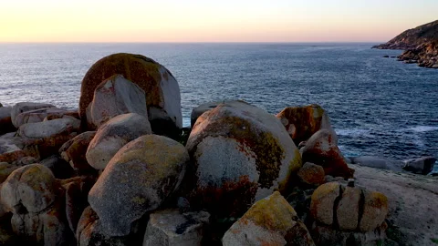 Drone view of the rocky Cape coastline Stock-Footage 340557604