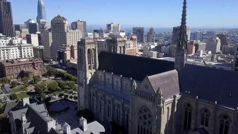 Drone view of San Francisco, state California Stock Footage 97248397