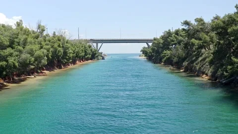 Drone view of sea canal. Stock-Footage 132614022