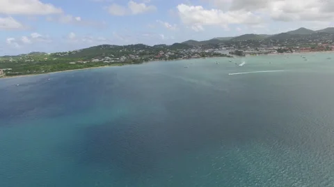 Drone view of sea Stock Footage 66337863