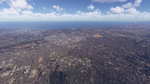 Drone view Sendai in Miyagi with cherry blossoms. Japan 스톡 동영상 309064970