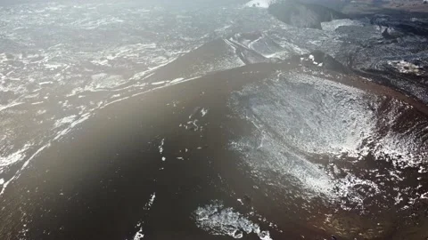 Drone view of Silvestri craters on Etna volcano in Italy 2 Video stock 148988024