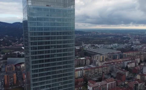 Drone view of a Skyline Stock Footage 218565838