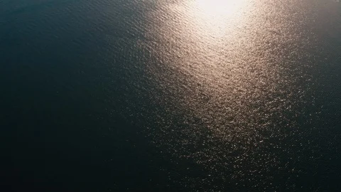 Drone view The span directly above the water, Stock Footage 111877404