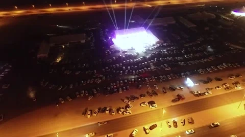 Drone view street car Stock Footage 199498883