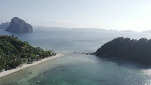 Drone view at sunset in Palawan island, philippines, Stock Footage 271725433