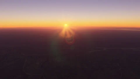 Drone view of sunset timelapse in a rural area Stock Footage 155598477