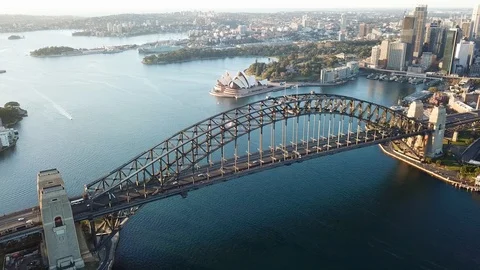 Drone view of Sydney Stock Footage