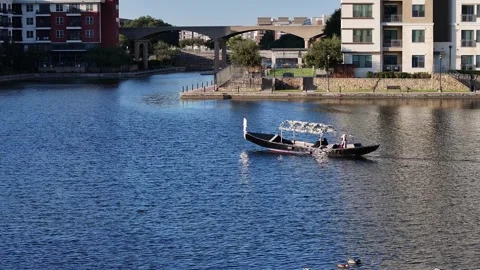 Drone View of Texas Boat Video stock 290447579