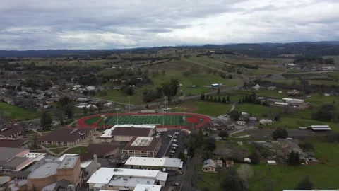 Drone View of the Town of Angels Camp California Video stock 142773546