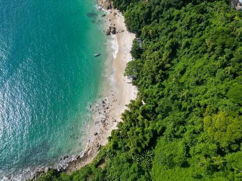 Drone View of Tropical Beach at As Ilhas in Brazil Stock-Fotos