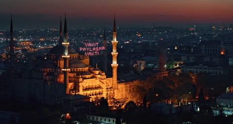 Drone View Of Turkish Mosque 스톡 동영상 139271352