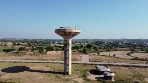A drone view of Water Tower Stock Footage 288182422