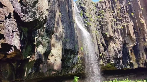 Drone view Waterfall of creation, Krumovgrad Bulgaria  Stock Footage 282707467