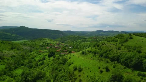 Drone view Waterfall of creation, Krumovgrad Bulgaria  Stock Footage 282707497