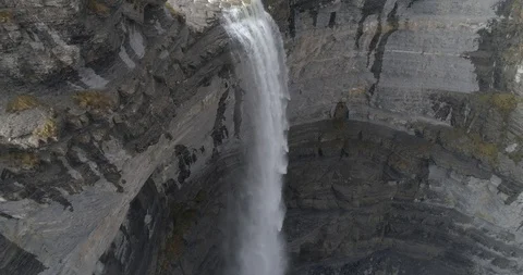 Drone view of a waterfall in Spain (1) Stock Footage 111836067