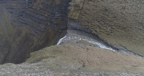 Drone view of a waterfall in Spain (3) Stock Footage 111836269