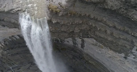 Drone view of a waterfall in Spain (4) Stock Footage 111836312