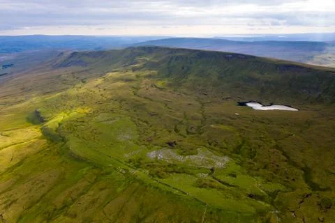 Drone view of Whernside Stock Photos