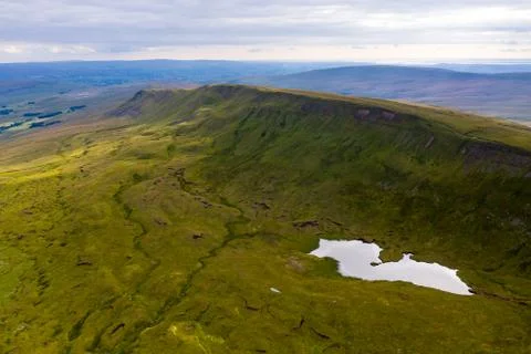 Drone view of Whernside Stock Photos