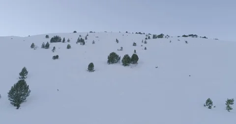 Drone view of a winter valley in Spain Stock Footage 111834831
