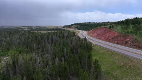 Drone view in Wyoming Stock Footage 284778074