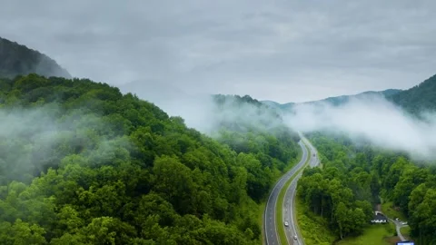 Drone of Virginia Mountains - 4k Stock Footage 246505091