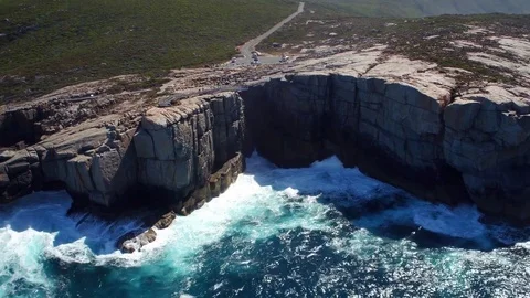 Drone Vision ,Cliffs, Albany Western Australia, The Gap Stock Footage 75741740