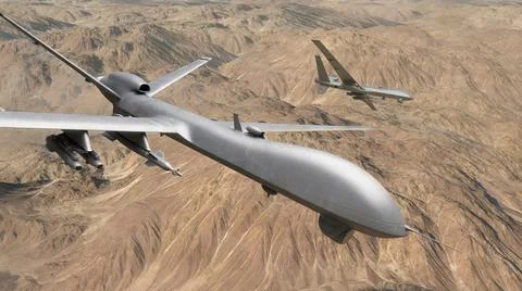 Drone Warfare Illustration