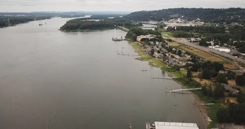 Drone - Washougal 2 Stock Footage 106438950