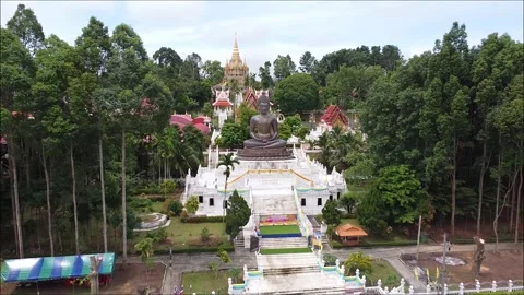 Drone of Wat Putthathiwat Stock Footage