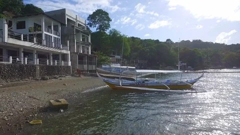 Drone Water and Homes Stock Footage 102454013
