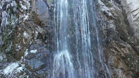 Drone Waterfall bottom up (SHORT) Stock Footage 172265327