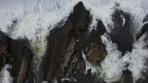 Drone waterfall Video stock 269441255