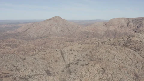 Drone wide shot of mountains and valleys Stock Footage 190852607